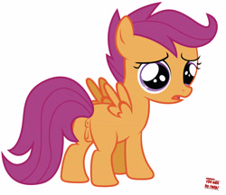 Size: 5000x4324 | Tagged: explicit, artist:opeegenetalia, artist:rainbowderp98, scootaloo, /mlp/ genitaliations, absurd resolution, anatomically correct, anus, butt, edit, female, filly, foal, foalcon, g4, imported from derpibooru, nudity, pegasus, plot, ponut, pony, sad, simple background, solo, solo female, vulva, white background