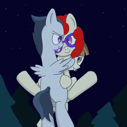 Size: 1500x1500 | Tagged: explicit, artist:ropeface, colored, cum, double penetration, featherweight, female, foal orgy, foalcon, g4, glasses, group sex, imported from derpibooru, male, rumble, sex, straight, threesome, twist