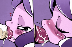 Size: 1020x667 | Tagged: explicit, artist:moka, artist:teraspell, diamond tiara, bedroom eyes, blowjob, blushing, comic, creampie, cum, cum in mouth, cumming, derpibooru exclusive, edit, eyes closed, female, filthy rich, foalcon, g4, heart, imported from derpibooru, incest, male, nudity, oral, oral creampie, penis, ship:filthy diamond, shipping, straight