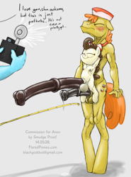 Size: 739x1000 | Tagged: explicit, artist:smudge proof, anthro, arm behind head, armpits, babycon, balls, big penis, cakecest, camera, carrot cake, commission, crying, cup cake, earth pony, embarrassed, father and child, father and son, foalcon, g4, gay, horsecock, humiliation, hyper, hyper penis, imported from derpibooru, impossibly large balls, impossibly large penis, incest, infidelity, literal cock riding, male, not actually small, nudity, penis, pound cake, ship:carrotpound, shipping, size difference, small penis humiliation, snakecock, the smudgeverse, unguligrade anthro