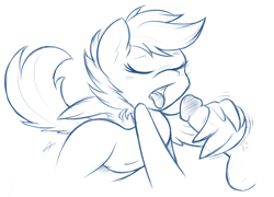 Size: 3667x2647 | Tagged: explicit, artist:ambris, scootaloo, balls, belly button, blushing, eyes closed, female, filly, foal, foalcon, g4, high res, human, human male, human male on filly, human on pony action, human penis, imported from derpibooru, interspecies, male, monochrome, nudity, open mouth, penis, pony, straight, tongue out, vulva, wing hands, wingjob