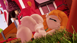 Size: 1280x720 | Tagged: explicit, artist:indigosfmworks, age difference, animated, anthro, banned from derpibooru, big mcintosh, exhibitionism, farm, female, implied vaginal, imported from twibooru, male, pear butter, shotacon, small dom big sub, sound, straight, straight shota, underage, webm