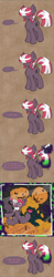 Size: 1600x8246 | Tagged: explicit, artist:dreadcoffins, oc, oc:asterisk the witch, anal insertion, blushing, comic, cyrillic, dark magic, female, filly, foal, foalcon, imported from derpibooru, insertion, magic, mare, nudity, oc only, photo, pony, pumpkin, russian, tumblr, unusual insertion, vagina, vampony, vulva