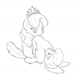 Size: 2400x2400 | Tagged: explicit, grimdark, artist:vulapa, apple bloom, diamond tiara, cunnilingus, eye contact, facesitting, female, female on female rape, femdom, femsub, foalcon, g4, high res, imported from derpibooru, lesbian, monochrome, nudity, on back, open mouth, oral, rape, smiling, submissive, vulva