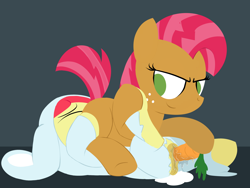 Size: 3200x2400 | Tagged: explicit, artist:dtcx97, apple bloom, babs seed, 69 position, anatomically correct, anus, applecest, bunny bloom, bunny costume, carrot, clothes, dark genitals, facesitting, female, filly, foal, foalcon, g4, high res, imported from derpibooru, incest, lesbian, masturbation, nudity, oral, ponut, pony, sex, ship:appleseed, torn clothes, vaginal secretions, vulva