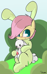 Size: 2050x3255 | Tagged: explicit, artist:bakaponi, fluttershy, angel bunny, animal, bestiality, blushing, bunny costume, clothes, female, filly, flutterbunny, flutterzoo, foal, foalcon, g4, high res, imported from derpibooru, interspecies, male, nudity, penis, pony, rabbit, ship:angelshy, straight, tapered penis, younger