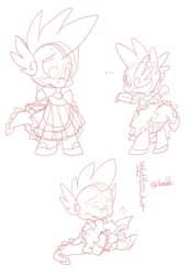 Size: 587x847 | Tagged: explicit, artist:hellticket, spike, blushing, clothes, crossdressing, dragon, dress, foalcon, g4, imported from derpibooru, male, masturbation, nudity, panties, penis, petticoat, shoes, sketch, skirt, solo, solo male, underwear, upskirt