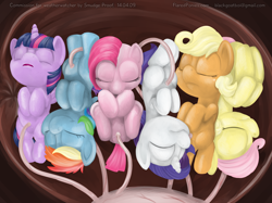 Size: 2000x1498 | Tagged: explicit, artist:smudge proof, applejack, fluttershy, pinkie pie, rainbow dash, rarity, twilight sparkle, comic:the great & maternal trixie, age regression, alicorn, babity, baby, baby dash, baby pie, baby pony, babyjack, babylight sparkle, babyshy, clitoris, commission, crotchboobs, female, fetish, fetus, filly, filly pinkie pie, filly rainbow dash, filly rarity, filly twilight sparkle, flutterprey, foal, foalcon, g4, genitals, implied unbirthing, imported from derpibooru, in utero, magic, mane six, mare, momma trixie, nipples, nudity, pinkamena diane pie, pinkie prey, placenta, pony, pregxie, preydash, preyjack, preylight, rariprey, teats, trixie, trixie predamoon, umbilical cord, uterus, vein, vore, vulva, younger