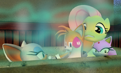 Size: 1280x768 | Tagged: explicit, fluttershy, 3d, blaze the cat, crossover, drugs, foalcon, g4, gmod, imported from derpibooru, male, miles "tails" prower, rouge the bat, sonic the hedgehog (series), wat, why
