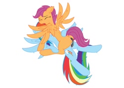 Size: 1062x751 | Tagged: explicit, artist:error-man, rainbow dash, scootaloo, anus, butt, dock, female, foalcon, g4, imported from derpibooru, lesbian, mare on filly, nudity, plot, ship:scootadash, shipping, simple background, vagina, vector, white background