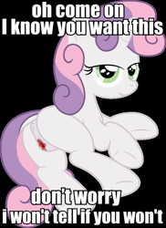 Size: 700x960 | Tagged: explicit, semi-grimdark, artist:viralpony, 4chan, anus, blood, butt, female, foalcon, imported from derpibooru, menstrual blood, menstruation, nudity, plot, pony, salsa, salsa pussy, solo, solo female, unicorn, vagina, vulva