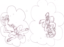 Size: 3507x2550 | Tagged: explicit, a dream within a dream, artist needed, edit, fantasy, foalcon, g4, gay, high res, imported from derpibooru, male, masturbation, ship:snaps, snails, snips