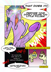 Size: 900x1267 | Tagged: explicit, artist:catfood-mcfly, twilight sparkle, /mlp/, alicorn, assuming direct control, babycon, carrot cake, comic, dead source, dubs comix, foalcon, futa, futa twilight sparkle, g4, imported from derpibooru, intersex, pony, pumpkin cake, twilight is a foal fiddler, wat, xk-class end-of-the-world scenario