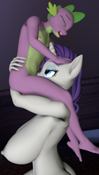 Size: 1440x2560 | Tagged: explicit, artist:daemont92, rarity, spike, 3d, age difference, anthro, ass, banned from derpibooru, barefoot, bedroom eyes, belly button, blowjob, breasts, busty rarity, butt, dragon, eyes closed, eyeshadow, feet, female, hand on head, imported from twibooru, makeup, male, male nipples, moaning, moaning in pleasure, nipples, nudity, oral, penis, plantigrade anthro, rearity, sex, shipping, shotacon, source filmmaker, sparity, straight, straight shota, underage, unicorn