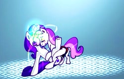 Size: 658x420 | Tagged: explicit, rarity, sweetie belle, artist needed, female, foalcon, g4, horn, horngasm, imported from derpibooru, incest, lesbian, mare on filly, nudity, raricest, sex toy, ship:raribelle, shipping, strapon, vagina