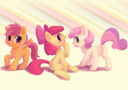 Size: 1500x1063 | Tagged: explicit, artist:apricolor, apple bloom, scootaloo, sweetie belle, adorabloom, anus, blushing, butt, casual nudity, cute, cutealoo, cutie mark crusaders, diasweetes, earth pony, edit, female, foal, foalcon, g4, genitals, imported from derpibooru, nsfw edit, nudity, plot, pony, vulva
