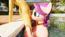 Size: 3840x2160 | Tagged: explicit, artist:pyp, 3d, absolute cleavage, age difference, anthro, banned from derpibooru, big breasts, bikini, bikini top, blender, blender cycles, blowjob, breasts, busty spoiled rich, child, cleavage, clothes, earth pony, female, imported from twibooru, jewelry, male, milf, necklace, nudity, oral, part of a set, penis, plantigrade anthro, poolside, ring, sex, shotacon, small penis, spoiled milf, spoiled rich, straight, straight shota, swimming pool, swimsuit, twibooru original, underage