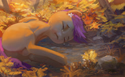Size: 1200x742 | Tagged: explicit, artist:php91, scootaloo, crying, crying while masturbating, dead source, eyes closed, female, foal, foalcon, frown, g4, garden, hoofing, implied scootabuse, imported from derpibooru, masturbation, nudity, on side, outdoors, solo, solo female, vulva