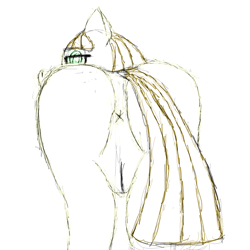 Size: 1024x1024 | Tagged: explicit, anatomically incorrect, anus, artist needed, butt, female, filli vanilli, foalcon, from behind, g4, imported from derpibooru, my little pony: friendship is magic, nudity, presenting, presenting butt, sketch, solo, solo female, vagina, wip, zippoorwhill