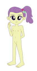 Size: 1900x3612 | Tagged: explicit, artist:gmaplay, anonymous editor, barefoot, edit, equestria girls, feet, female, imported from twibooru, lily pad (g4), lolicon, nude edit, nudity, simple background, solo, solo female, transparent background, underage