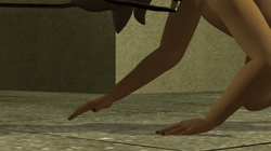 Size: 1280x720 | Tagged: explicit, artist:cdv, oc, oc:butter muffin, oc:rabble rouser, 3d, anthro, behaving like a dog, blackmail, butt, exhibitionism, female, fetish, humiliation, imported from twibooru, leash, lolicon, nudity, public nudity, roleplay, sound, underage, urine, vulva, walking, watersports