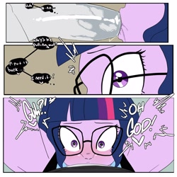 Size: 3000x3000 | Tagged: explicit, grimdark, artist:inuyuru, twilight sparkle, comic:taming the tutor, banned from derpibooru, big penis, blowjob, close-up, comic, commission, drool, equestria girls, facefuck, faceless male, female, glasses, glazed dick, heart eyes, high res, imported from twibooru, infidelity, male, mind control, nudity, offscreen character, oral, penis, rape, rumble, sci-twi, sex, shotacon, straight, straight shota, thought bubble, underage, wingding eyes