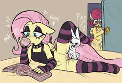 Size: 1216x832 | Tagged: explicit, fluttershy, ai generated, angel bunny, angelshy, animal, anthro, arm warmers, armlets, bed, bedroom, belly button, bestiality, black shirt, blushing, bored, bored sex, bottomless, breasts, bunny ears, bunny tail, casual nudity, casual sex, choker, clothes, collar, cup, door, doorway, ear piercing, earring, emoshy, eyelashes, eyeshadow, female, fetish, fingerless gloves, fluttercest, fluttergoth, flutterzoo, food, g4, glasses, gloves, goth, hand on thigh, heart eyes, heterosexual, imported from twibooru, incest, infidelity, insertion, interspecies, jewelry, lesbian, lolicon, magazine, makeup, male, masturbation, mother and child, mother and daughter, motion blur, motion lines, necklace, novelai, nudity, one leg raised, partial nudity, pegasus, penetration, pet, piercing, pink hair, pink mane, plap, pony ears, posey shy, prompter needed, rabbit, red hair, red mane, sex, ship:shys, ship:shyshy, shipping, shyshy (lesbian), small breasts, socks, spiked choker, spying, stable diffusion, stockings, straight, striped socks, tail, tanktop, tea, teacup, thigh highs, thighs, thrusting, turquoise eyes, underage, vaginal, vaginal insertion, vaginal secretions, voyeur, voyeurism, vulva, whiskers, wingding eyes, wings, yellow body, yellow coat, yellow shirt
