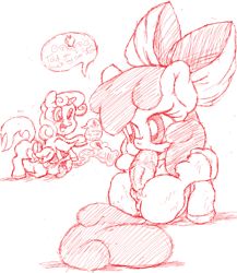 Size: 1438x1655 | Tagged: explicit, artist:redhand, apple bloom, scootaloo, sweetie belle, autofellatio, blowjob, cutie mark crusaders, foalcon, futa, futa apple bloom, g4, grayscale, imported from derpibooru, intersex, masturbation, monochrome, nudity, oral, penis, sex, speech bubble