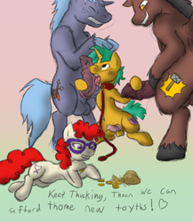 Size: 2000x2300 | Tagged: explicit, artist:muh-arts, artist:poprocks, alternate version, bedroom eyes, collar, colored, earth pony, eyes closed, female, femdom, foalcon, g4, gay, glasses, grin, gritted teeth, heart, hoofjob erection, imported from derpibooru, leash, male, open mouth, pegasus, pimping, pony, prone, prostitution, sissy, slut, small penis, smiling, snails, tongue out, twist, unicorn