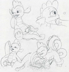 Size: 1130x1180 | Tagged: explicit, artist:quartz-poker, spike, ahegao, anal, blowjob, book, consentacles, dragon, foalcon, g4, gay, horsecock, imported from derpibooru, magic, male, masturbation, nudity, oral, penis, pony, random pony, sex, sketch, tentacle porn, tentacles, tentacles on male
