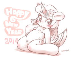 Size: 900x727 | Tagged: questionable, artist:sanae, twilight sparkle, arm hooves, bikini, breasts, cameltoe, chestbreasts, clothes, delicious flat chest, female, foalcon, g4, imported from derpibooru, semi-anthro, solo, solo female, swimsuit, year of the horse