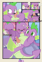 Size: 2043x2997 | Tagged: explicit, artist:tricksta, spike, analingus, analingus on male, blowjob, canine penis, cloaca, comic, cum, cumming, cute, cute porn, dog, doggy dragondox, duality, first time, foalcon, g4, gay, imported from derpibooru, interspecies, interspecies selfcest, male, male on male analingus, nudity, oral, orgasm, penis, selfcest, ship:spikespike, spike the dog, spikelove comic, virgin