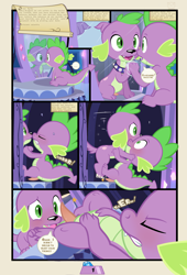 Size: 2043x2997 | Tagged: explicit, artist:tricksta, spike, canine penis, cloaca, comic, cute, cute porn, dog, doggy dragondox, duality, equestria girls, foalcon, g4, gay, genitals, imported from derpibooru, interspecies selfcest, magic mirror, male, mirror, nudity, penis, selfcest, ship:spikespike, spike the dog, spikelove comic, square crossover