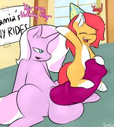 Size: 800x895 | Tagged: explicit, artist:lamia, oc, oc:lamia, oc:vixy hooves, balls, big penis, female, female on futa, foalcon, futa, futa oc, horsecock, imported from derpibooru, impossibly large balls, impossibly large penis, intersex, nudity, oc only, penis, riding