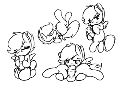 Size: 2000x1417 | Tagged: explicit, artist:bakaponi, scootaloo, autofellatio, blowjob, foalcon, futa, futa scootaloo, g4, imported from derpibooru, intersex, masturbation, monochrome, nudity, oral, penis, sex