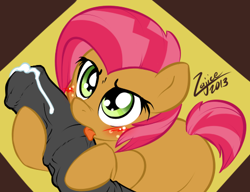 Size: 485x372 | Tagged: explicit, artist:zajice, babs seed, blowjob, female, foalcon, g4, horsecock, imported from derpibooru, male, nudity, oral, penis, straight