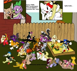 Size: 1000x920 | Tagged: explicit, spike, a pup named scooby-doo, agumon, anal, anthro, apatosaurus, babs bunny, bestiality, blowjob, breasts, calamity coyote, crossover, daisy duck, digimon, dinosaur, dog, don bluth, dragon, eeyore, female, fifi la fume, foalcon, furry, g4, great dane, hello kitty, imported from derpibooru, infidelity, interspecies, kitty white, klonoa, lilo and stitch, littlefoot, male, miles "tails" prower, minnie mouse, molly cunningham, nipples, no exceptions, nudity, oral, parappa the rapper, penetration, penis, puppy, rhythm game, sanrio, scooby-doo, scooby-doo!, sex, skunk, sonic the hedgehog (series), talespin, the land before time, tiny toon adventures, unnecessarily large crossover, vaginal, winnie the pooh, younger