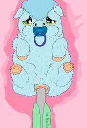 Size: 600x882 | Tagged: explicit, grimdark, artist:artist-kun, anal insertion, anal play, anus, fluffy pony, fluffy pony foal, fluffy pony grimdark, foal abuse, foalcon, imported from derpibooru, insertion, nudity, pacifier, thermometer, unusual insertion