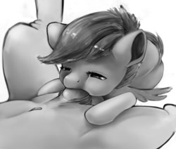 Size: 900x764 | Tagged: explicit, artist:doppelgaenger, scootaloo, belly button, blowjob, deepthroat, female, foalcon, g4, grayscale, imported from derpibooru, male, monochrome, nudity, oral, straight