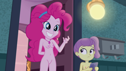 Size: 1920x1080 | Tagged: explicit, pinkie pie, anonymous editor, banned from derpibooru, edit, edited screencap, equestria girls, female, human, imminent sex, imported from twibooru, lily pad (g4), lilypie, lolicon, nude edit, nudity, screencap, underage