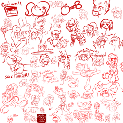 Size: 2000x2000 | Tagged: questionable, artist:kloudmutt, apple bloom, applejack, fluttershy, pinkie pie, princess celestia, princess luna, rainbow dash, rarity, scootaloo, spike, sweetie belle, twilight sparkle, oc, oc:velvet, allie way, balancing, big macintosh, bipedal, bird, bowling ball, clothes, cunnilingus, cutie mark crusaders, daisy, discord, dragon, duke nukem, earth pony, female, flower trio, foalcon, g4, glasses, hat, horn, hornjob, human, imported from derpibooru, lesbian, lily valley, male, mane seven, mane six, mare, monochrome, mouth hold, mug, octavia melody, pegasus, pony, roseluck, royal guard, sapphire shores, scissors, simple background, sitting, sitting on person, sitting on pony, sketch dump, snail, spitfire, sunglasses, twist, wall, white background, zebra, zecora