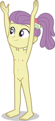 Size: 5000x10919 | Tagged: explicit, artist:luckreza8, anonymous editor, banned from derpibooru, barefoot, edit, equestria girls, feet, female, imported from twibooru, lily pad (g4), lolicon, nude edit, nudity, simple background, solo, transparent background, underage