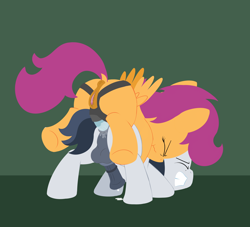 Size: 4400x4000 | Tagged: explicit, artist:dtcx97, scootaloo, anal insertion, anus, balls, butt, colt, female, female on male, filly, filly on colt, foal, foalcon, from behind, g4, imported from derpibooru, insertion, male, nudity, pegasus, pegging, penis, plot, pony, pony on pony action, precum, rumble, sex, sex toy, ship:rumbloo, straight, strapon, tight fit, underhoof, vulva