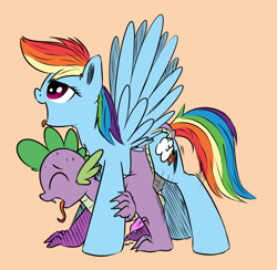 Size: 800x780 | Tagged: explicit, artist:tiki2, artist:xioade, rainbow dash, spike, age difference, ahegao, anal, baby dragon on mare, doggy style, dragon, duo, duo male and female, eyes closed, fangs, female, foalcon, from behind, futa, futa on male, futa rainbow dash, g4, imported from derpibooru, intersex, male, nudity, open mouth, pegasus, penis, pony, pony on dragon action, precum, sex, ship:rainbowspike, shipping, smiling, spread wings, tongue out, wingboner, wingless spike, wings