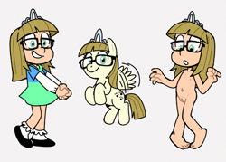 Size: 1197x858 | Tagged: explicit, artist:fullhero, banned from derpibooru, clothes, complete nudity, cutie mark, dress, female, filly, foal, foalcon, glasses, human, human coloration, humanized, imported from twibooru, jewelry, lolicon, nudity, pegasus, pony, tiara, underage, zippoorwhill