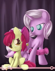 Size: 762x992 | Tagged: explicit, artist:sip, apple bloom, oc, oc:lamia, buy me, buy me 2.0, canon x oc, foalcon, futa, futa oc, g4, imported from derpibooru, intersex, nudity, penis, pony