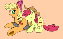 Size: 900x559 | Tagged: explicit, artist:xioade, apple bloom, applejack, accessory swap, analingus, analingus on futa, anus, apple bloom's bow, applecest, applejack's hat, balls, bow, cowboy hat, earth pony, eyes closed, female, female on futa, filly, foal, foalcon, freckles, futa, futa applejack, g4, hair bow, hat, herm, horsecock, imported from derpibooru, incest, intersex, looking back, lying down, nudity, open mouth, oral, penis, pony, sex, ship:bloomjack, simple background, sitting, tongue out, vulva