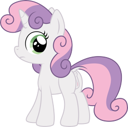 Size: 4908x4889 | Tagged: explicit, artist:ponixes, sweetie belle, absurd resolution, anus, dock, female, filly, foal, foalcon, g4, horn, imported from derpibooru, nudity, pony, simple background, solo, solo female, transparent background, unicorn, vagina, vector