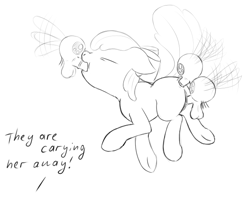 Size: 630x500 | Tagged: explicit, artist:fantasyglow, apple bloom, anal, anus, blowjob, butt, female, flying, flying sex, foalcon, g4, genitals, horsecock, imported from derpibooru, male, monochrome, nudity, oral, parasprite, penis, plot, pony, pornasprite, sex, sketch, straight, triple penetration, vagina, vaginal, vulva, wat