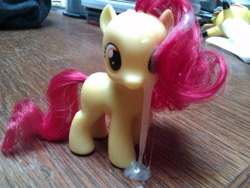 Size: 2560x1920 | Tagged: explicit, apple bloom, brushable, cum, cum on toy, earth pony, foalcon, g4, imported from derpibooru, irl, merch sexploitation, photo, pony, toy
